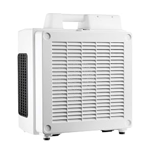 Xpower X-3780 HEPA Air Purifier Scrubber for Home Commercial Industrial Use 4-Stage Carbon Filter for Odor Elimination Dust