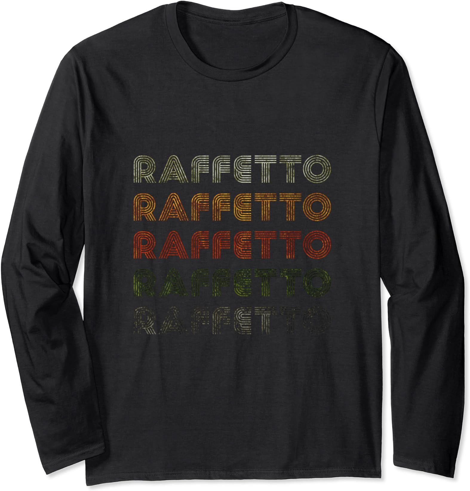 Love Heart Raffetto Tee Grunge Vintage Style Black Raffetto Long Sleeve T-Shirt