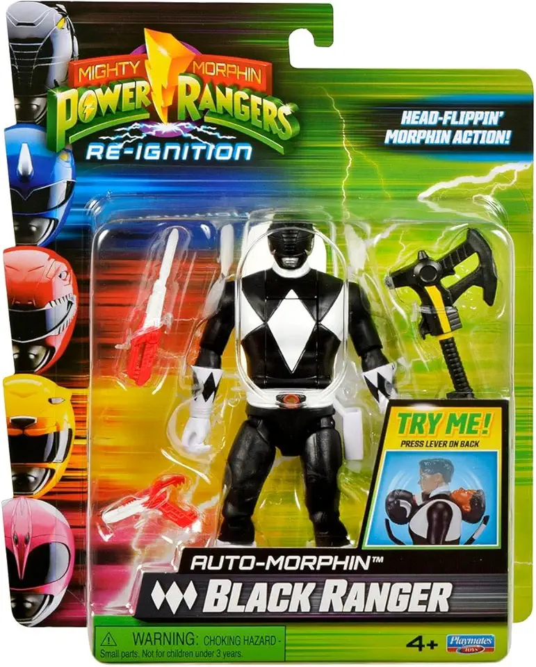 FIGURA MORFAVEL BLACK RANGER, POWER RANGERS, SUNNY