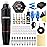 Tattoo Kit Wormhole Tattoo Gun Kit Tattoo Pen Kit Rotary Tattoo Machine Kit with Tattoo Power Supply and Tattoo Cartridge Needles Complete Tattoo Kit for Beginners Tattoo Supplies (WTK091)