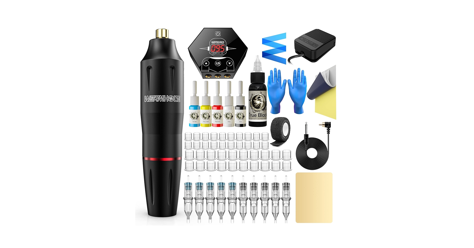 Wormhole Tattoo タトゥーペンセット Amazon.com: Tattoo Kit, Wormhole Tattoo Practice Pen Kit