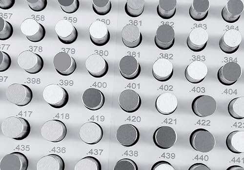 Miniatura 8 de Accusize Industrial Tools 0011 a 0060 pulgadas juego de calibradores de enchufe de acero de 50 piezas menos clase Zz M0-