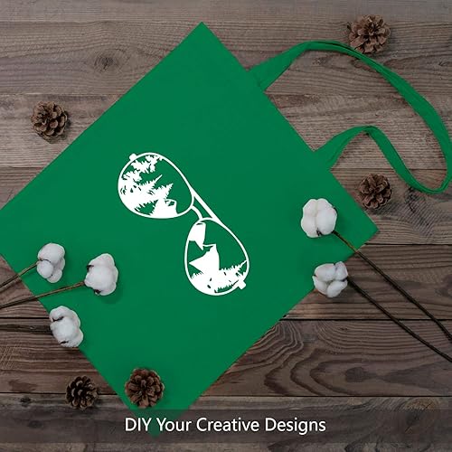 Vista 66 de TOPDesign - Paquete de 5 bolsas de algodón negro de 16 x 15 pulgadas, bolsas de tela ligeras y medianas reutilizables, adecuadas para bricolaje