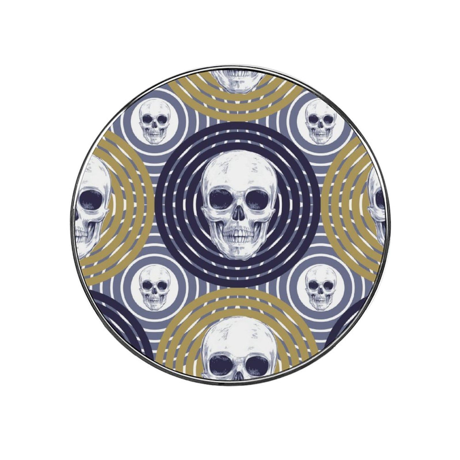 Circle Skull Refrigerator Magnet Decorative Locker Magnet For Kitchen And Office Home Décor