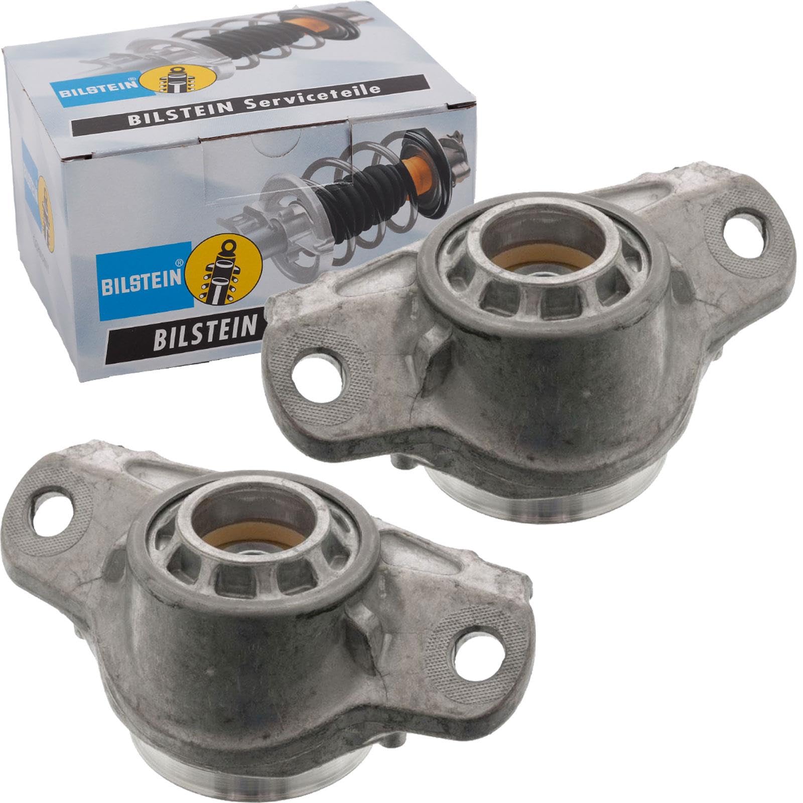 2x Bilstein B4 Gas Stossdämpfer + Domlager hinten | 19-230542 + 12-281442 Kompatibel mit A3 (8V1, 8VK),Golf Sportsvan Vii (AM1, AN1),Golf Vii (5G1, BQ1, BE1, BE2)