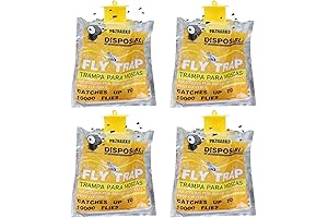 Fly Traps Outdoor, Disposable Fly Bags for Hanging with 40g Bait