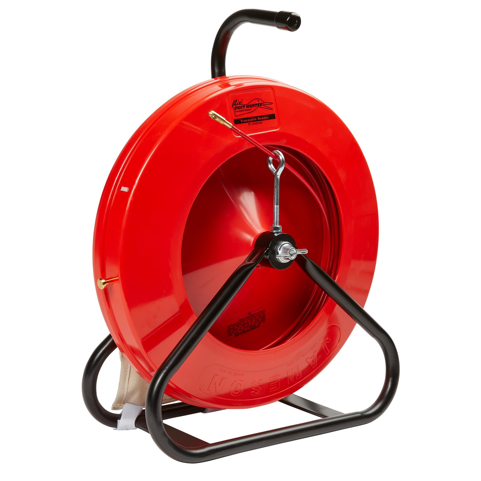 Jameson Tools Mini-Duct Hunter Traceable Rodder, 3/16" x 200' - Locate and Map Underground Ducts with Precision