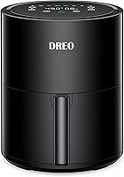 Vista 1 de DREO Freidora de aire – 100 ℉ a 450 ℉, olla de horno caliente de 4 cuartos con 50 recetas, 9 funciones de cocción en pantalla táctil fácil