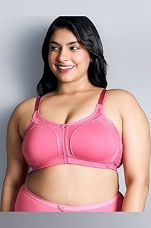 Nykd (NYB101) Cotton Non Padded & Non Wired Everyday Bra for Women | M-Frame Structure for Bounce Control with Full Coverage & Super Soft Wide Straps
