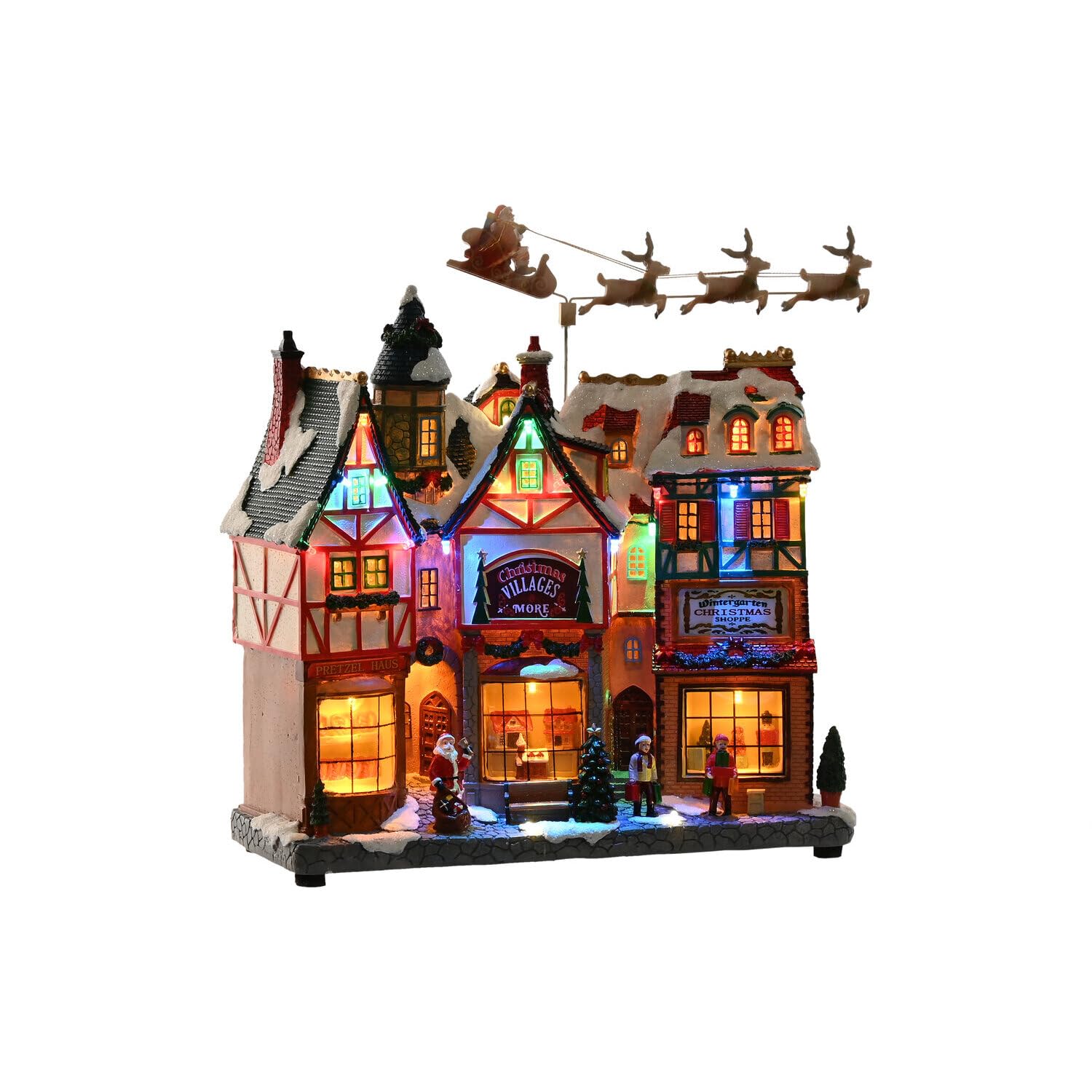 Décoration de Noël musicale et lumineuse pour centre de table