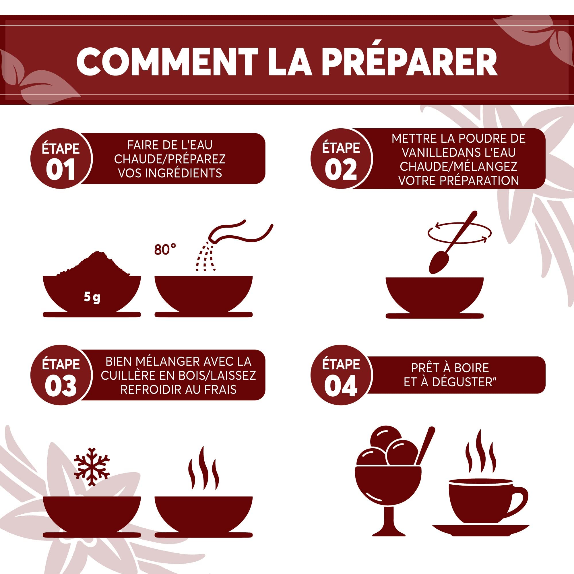 LUXE OFFRE EXCLUSIVE - Poudre de Vanille 10g qualité AAAAA|Certifiée issue de Madagascar Bourbon, gousses entières biologiques moulues|Emballage conservant arôme|Saveur qualité|Vegan dessert boisson