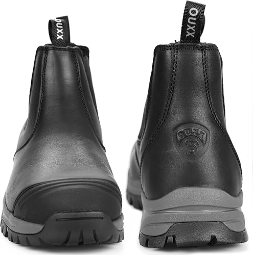 Miniatura 3 de OUXX Botas de trabajo para hombres, zapatos de seguridad con punta de acero, antideslizantes, impermeables, a prueba de pinchazos (OX2622)