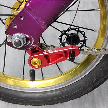VMS INDIA Single Speed Rear Derailleur Chain Tensioner Bike Replacement Red