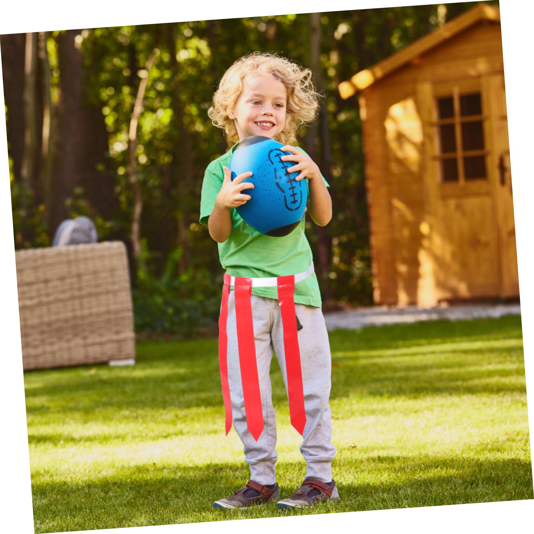 Abaodam Ceinture de Football avec Drapeaux Réglable pour Rugby Jeu Extérieur et Entraînement Ensemble Complet Ceintures Drapeaux et Jaunes pour Match et Loisirs