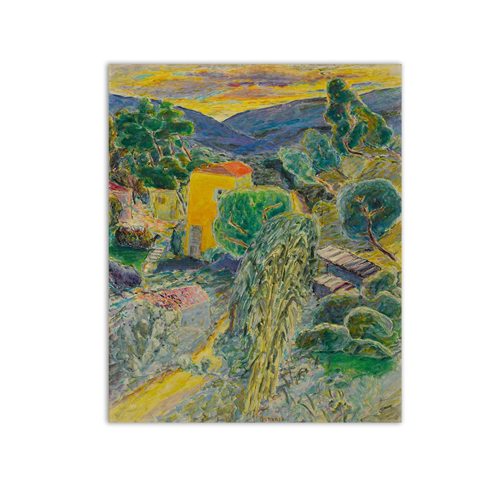 Amazon.co.jp: Pierre Bonnard キャンバスに有名な絵画プリント 