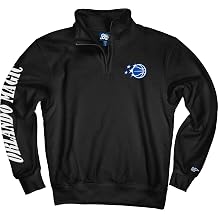 Blue 84 NBA unisex-adult Nba Officially Licensed Quarter Zip Sweatshirt Sleeve Black