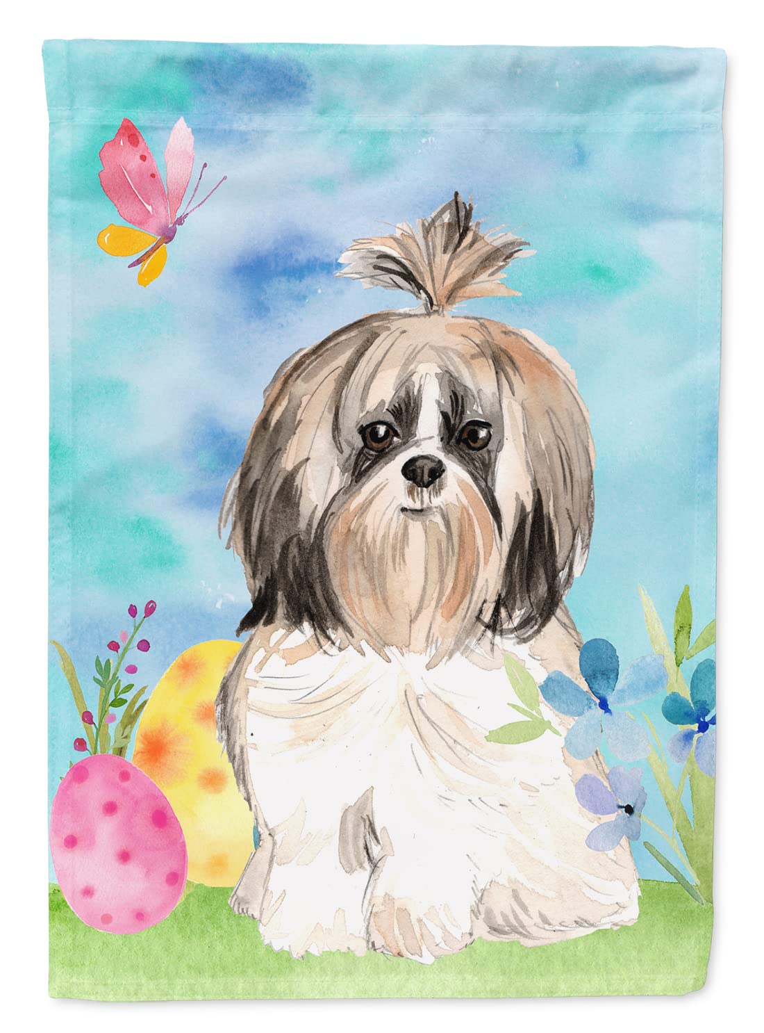 Drapeau Shih Tzu de Pâques, une idée cadeau idéale pour les passionnés de chiens