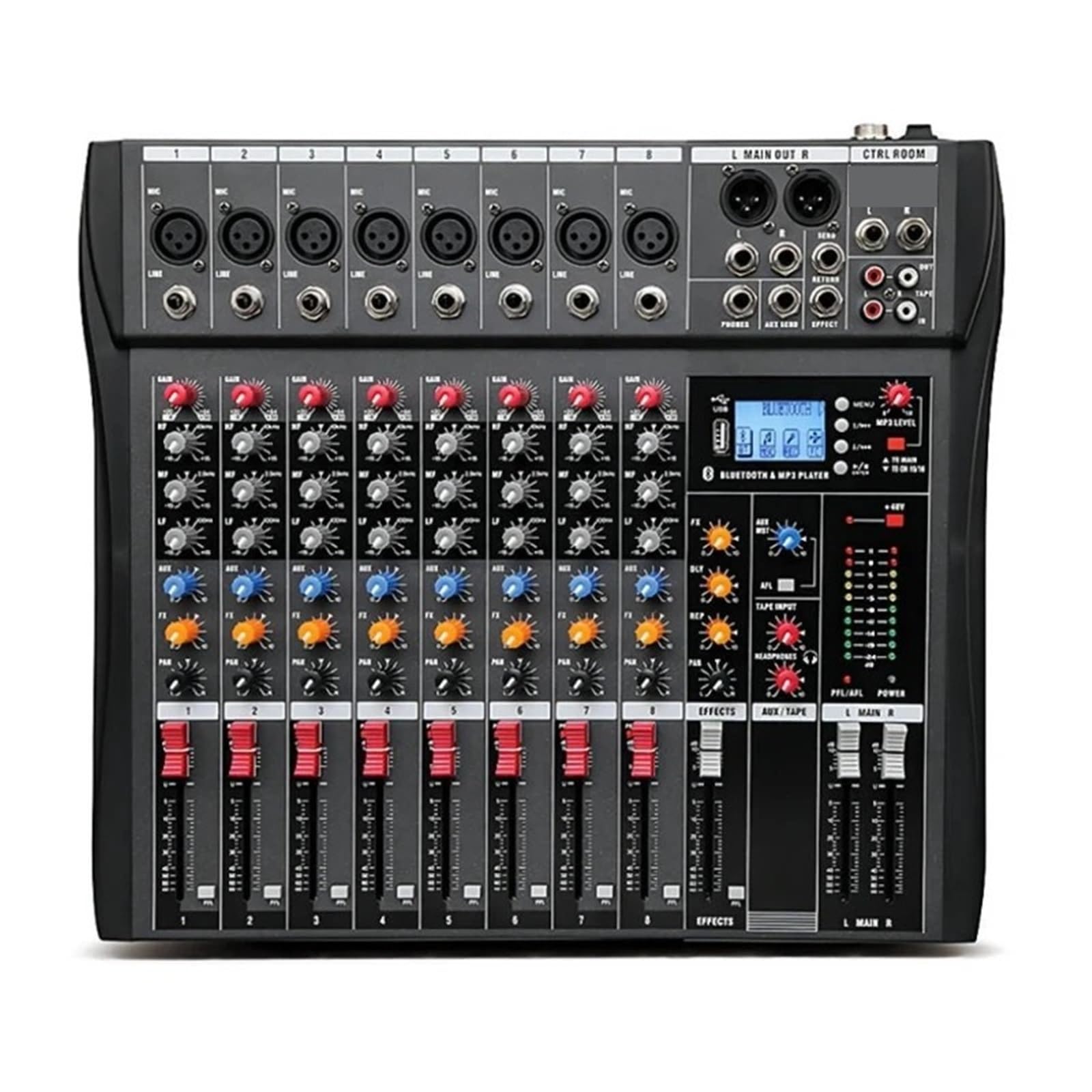 DJ-Controller Universal 8 Kanal Professionelle Audio Mixer Computer Bühne Aufnahme USB Soundkarte DJ Modell CT-60 CT-80 CT-120 CT-160(CT-80)