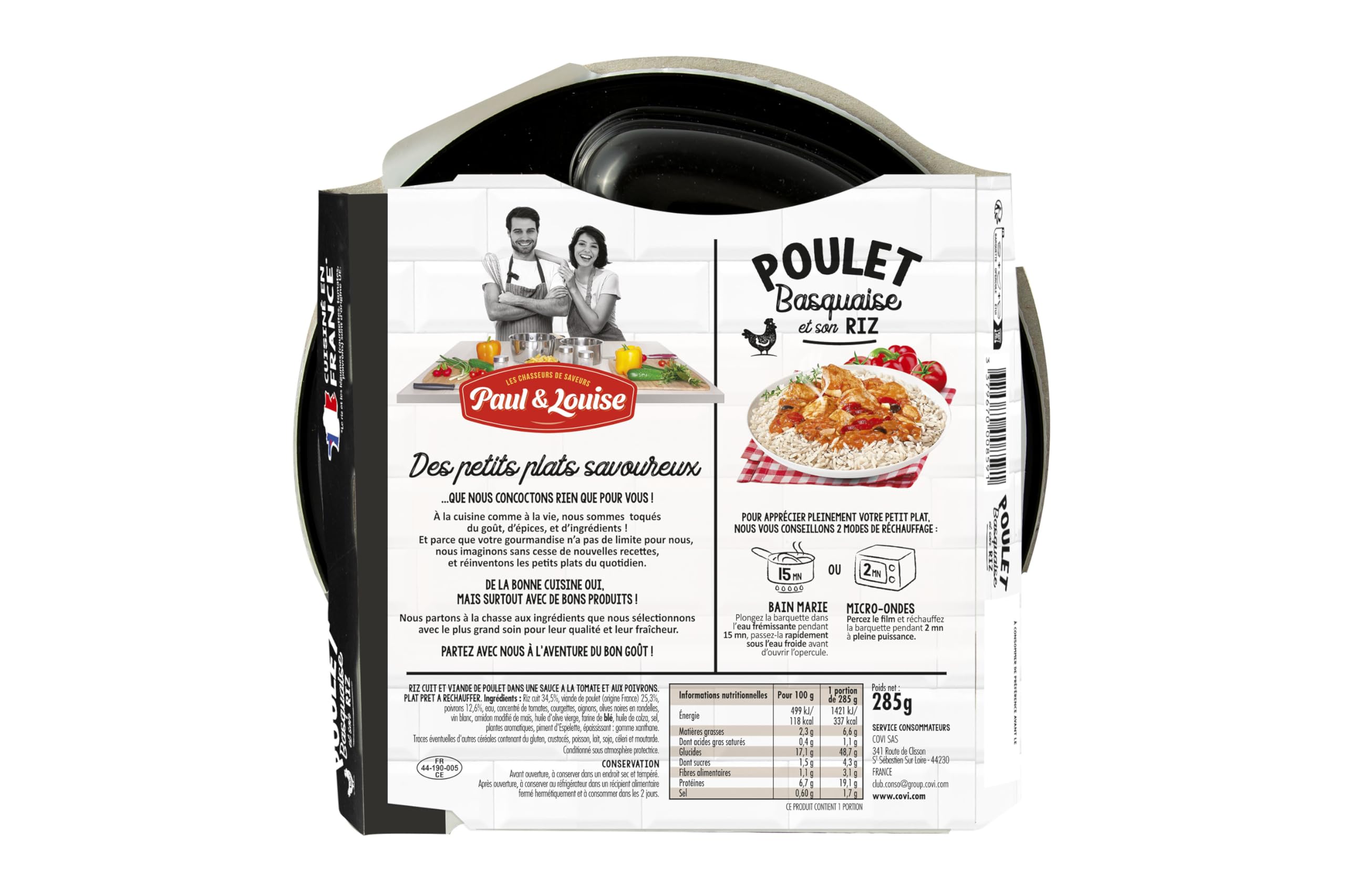 Box Découverte Paul & Louise : Les Traditionnelles - Longue Conservation - Viande Origine France - Prêt en 2 minutes - Box repas - Box repas Pratique