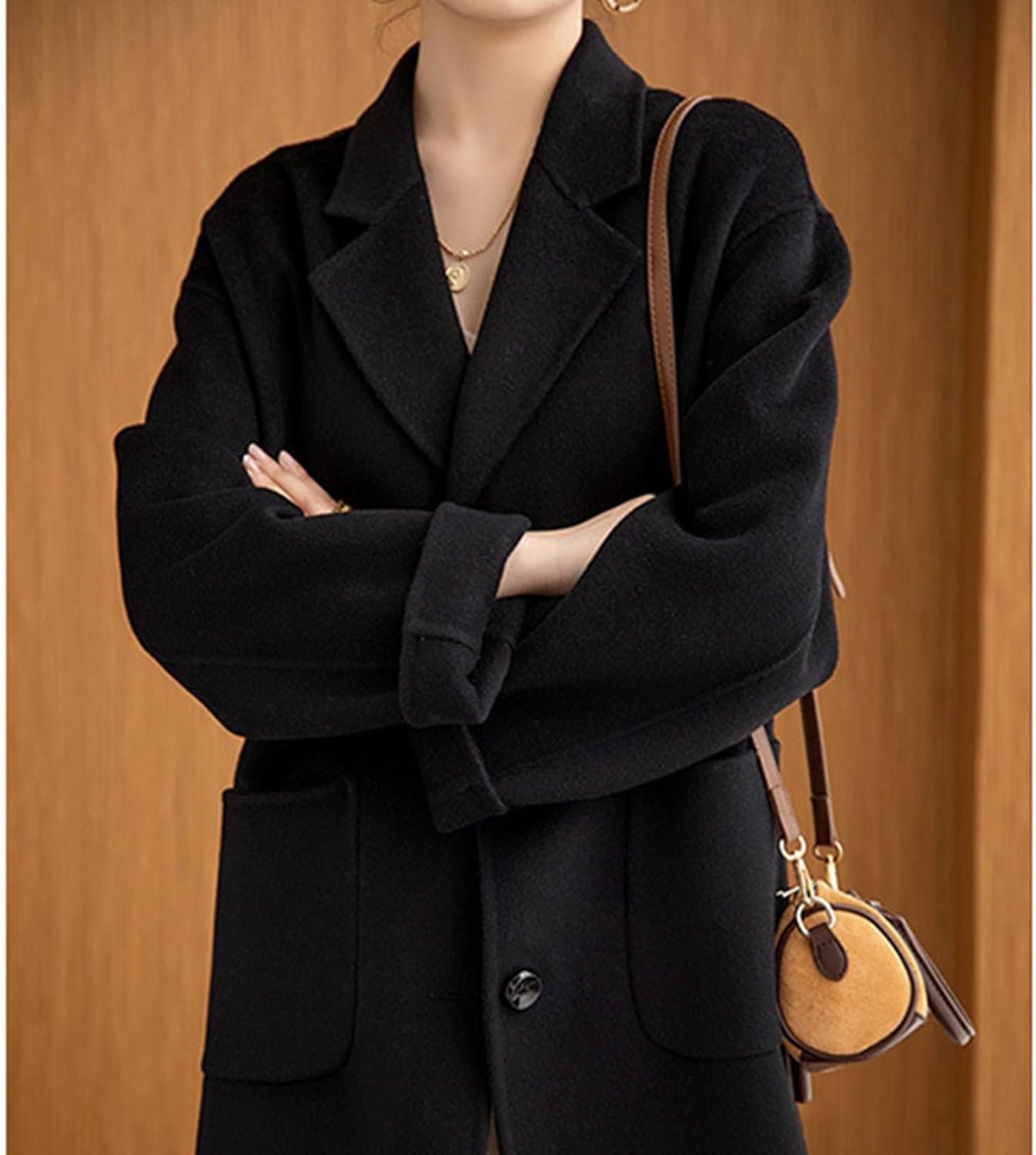 [ＢＡＧＡＤ] チェスターコート ウール100％ レディース ラシャコート ミドル スーツジャケット テーラード 厚手 秋冬 防寒