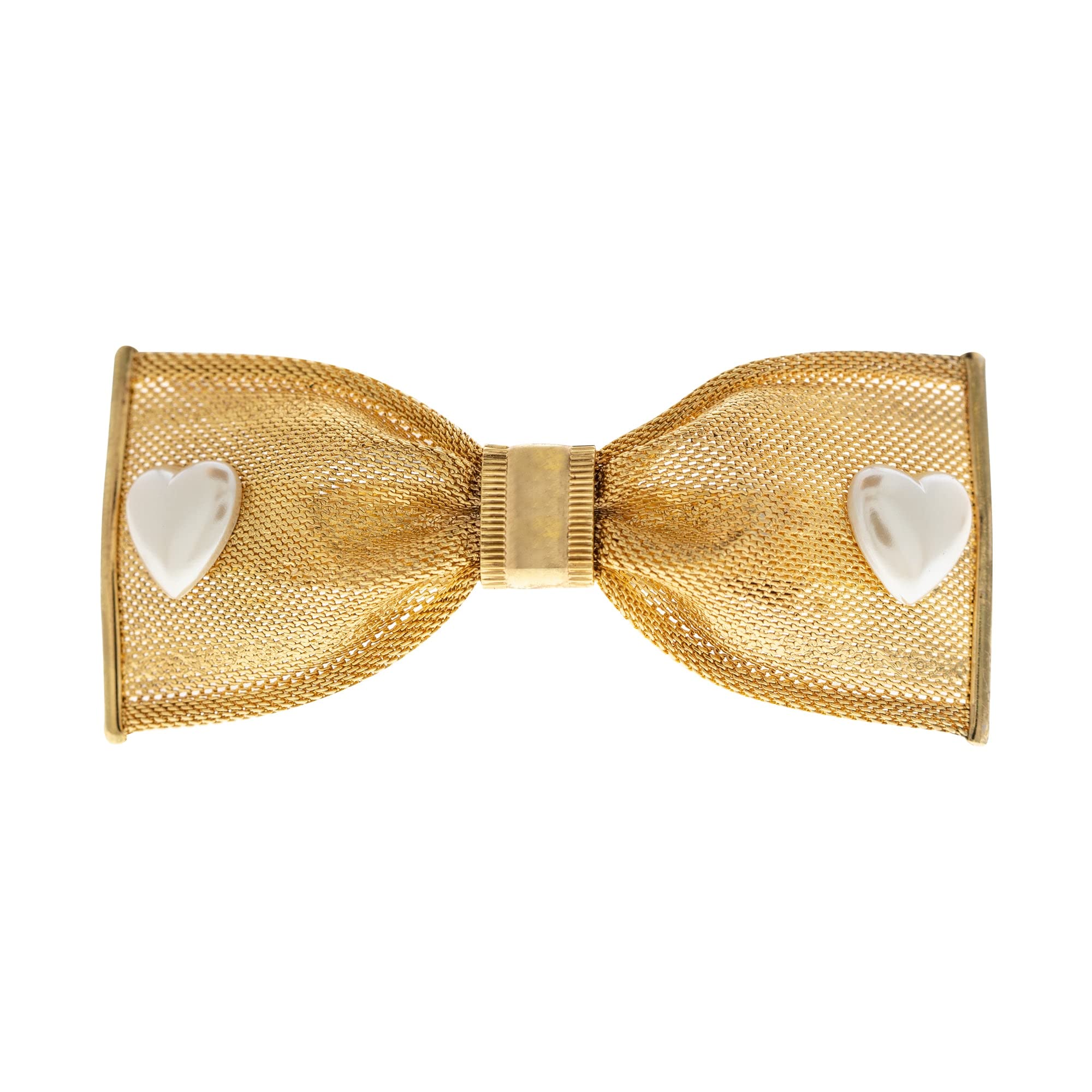 1928 JewelryGold-Tone Bow Hair Barrette (13176)