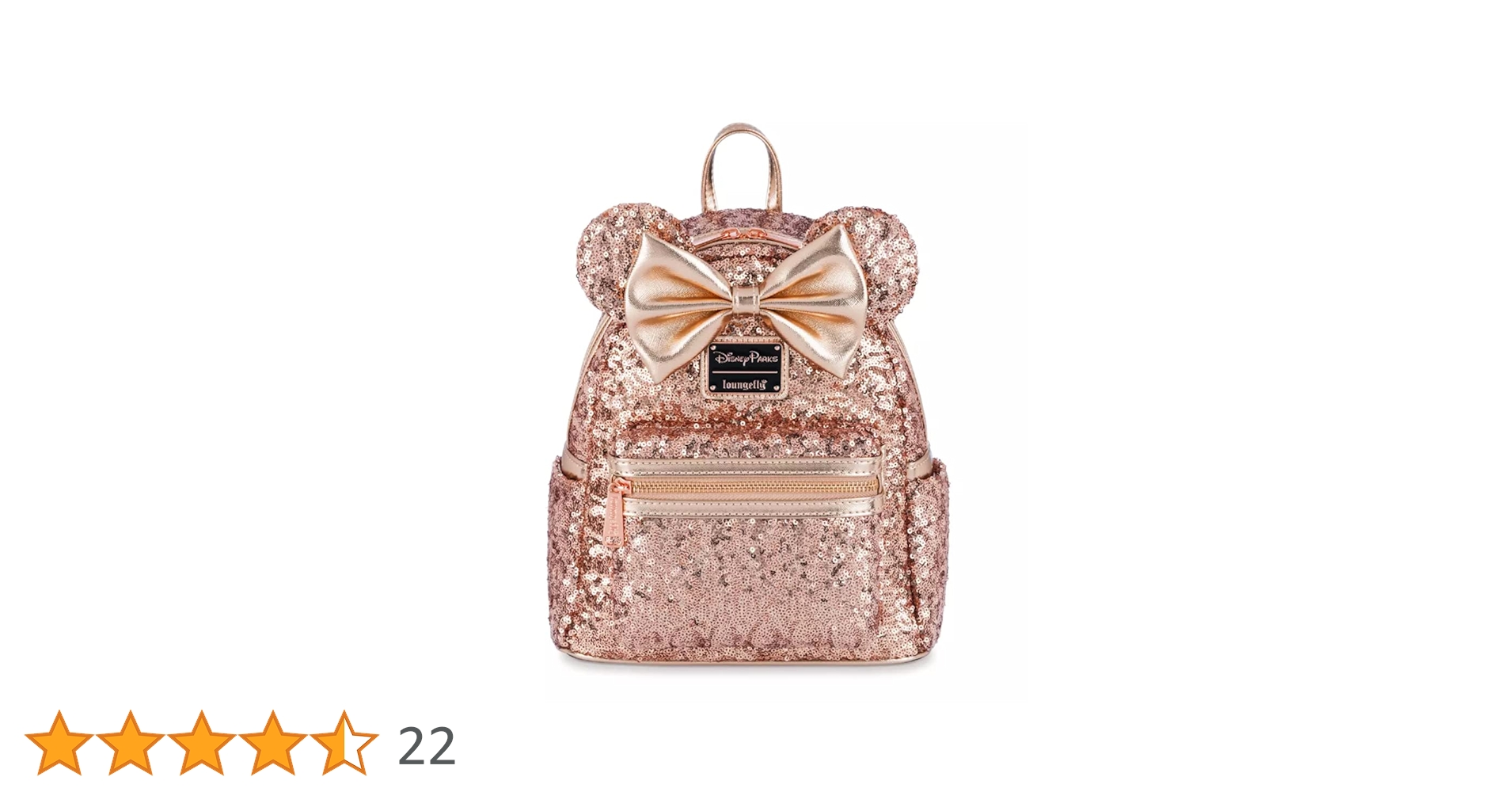 【美品】Loungeflyミニー耳ローズゴールド限定バックパックDisney Amazon.com: Loungefly Disney Minnie Mouse Pink Rose Metallic