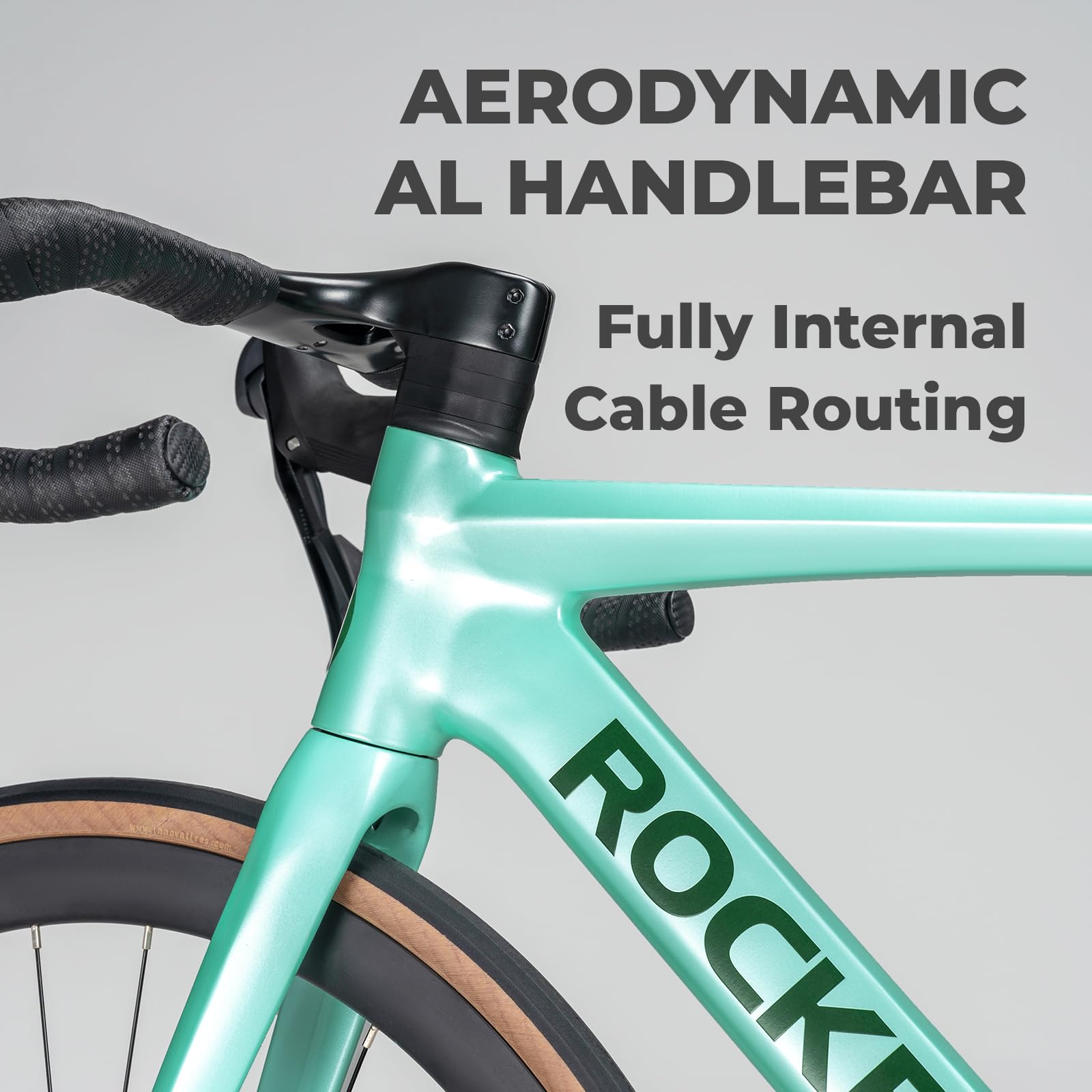 ROCKBROS FLR-W3 Bicicleta de Carretera 700C de Aluminio 2×10 Velocidades con Frenos de Disco Hidráulicos, Manillar Integrado, Bicicleta Ligera de 28" para Ciudad y Desplazamientos, Hombres y Mujeres