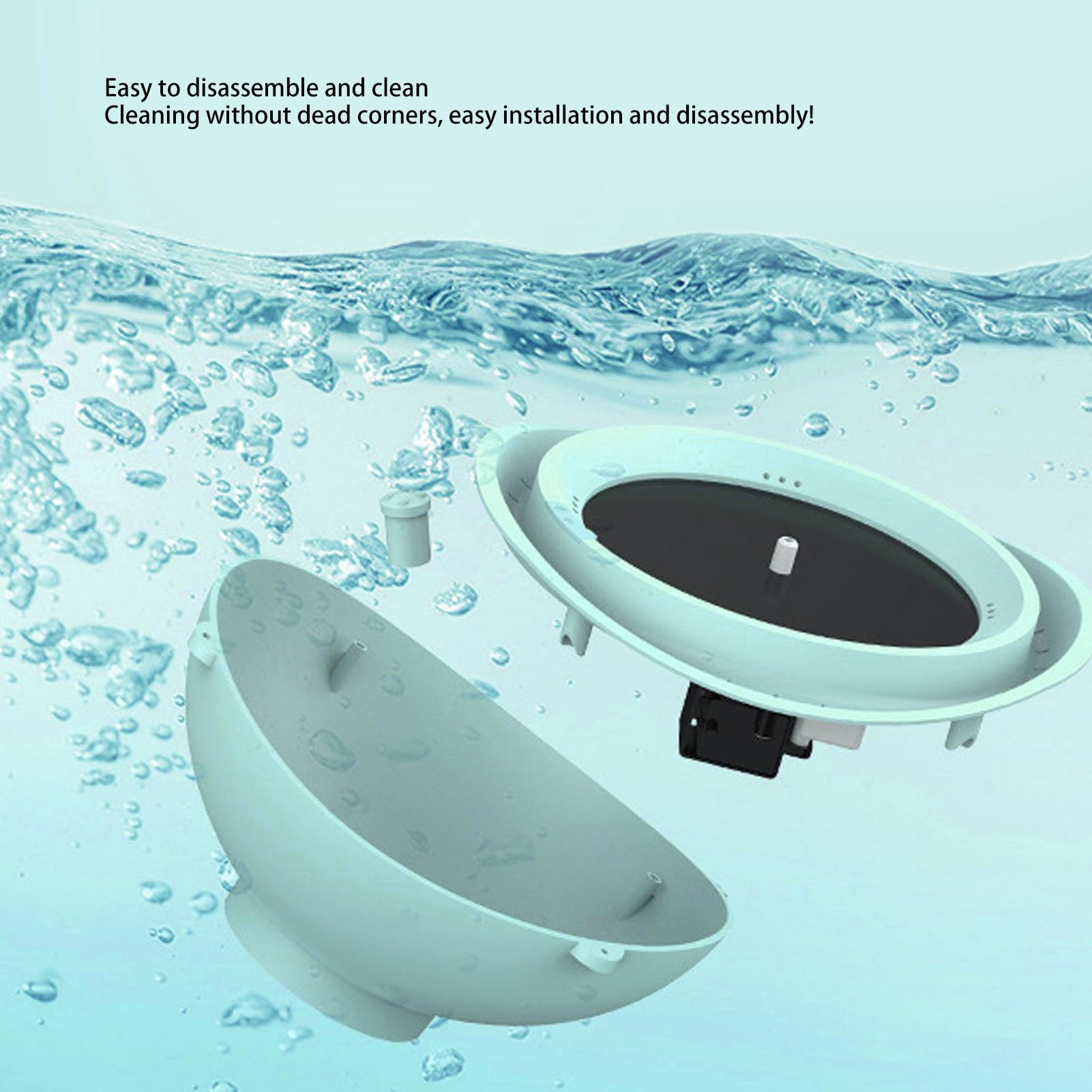 Multifunktionale Solar-Vogelbad-Futterschale mit Brunnen, 2400 MAh Lithiumbatterie, Aethopyga, 2 L