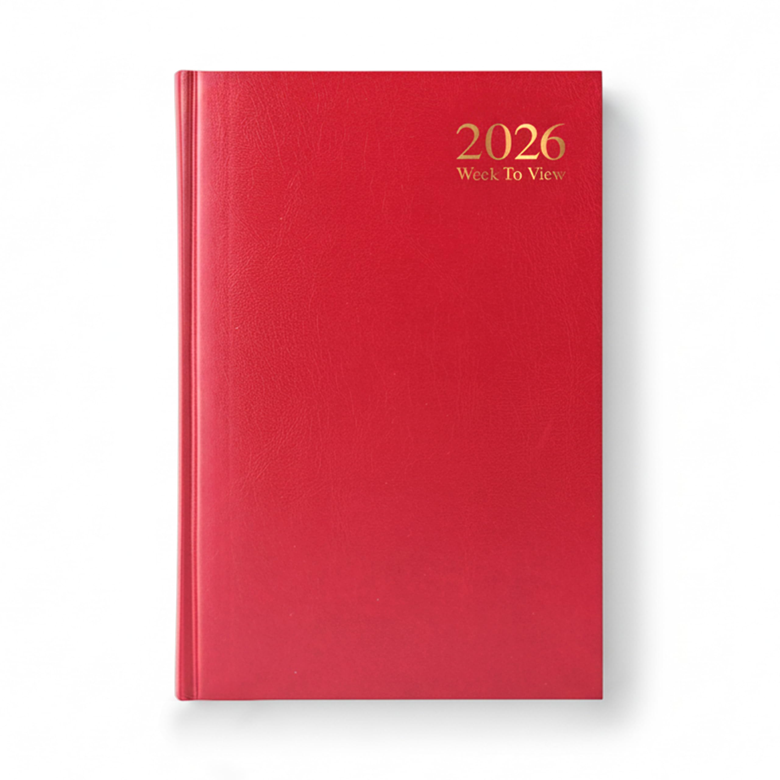 ZOPPER A4 2026 Week to View Diary Red Hardback Weekly Planner with Ribbon Marker Office, Business & Personal Use Durable Hardcover Appointment Book โ image 1