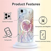 Vista 215 de I-MGAE-IN-AR - Funda diseñada para iPhone 12 y 12 Pro, diseño de mariposa plateada brillante, funda protectora de poliuretano termoplástico, suave
