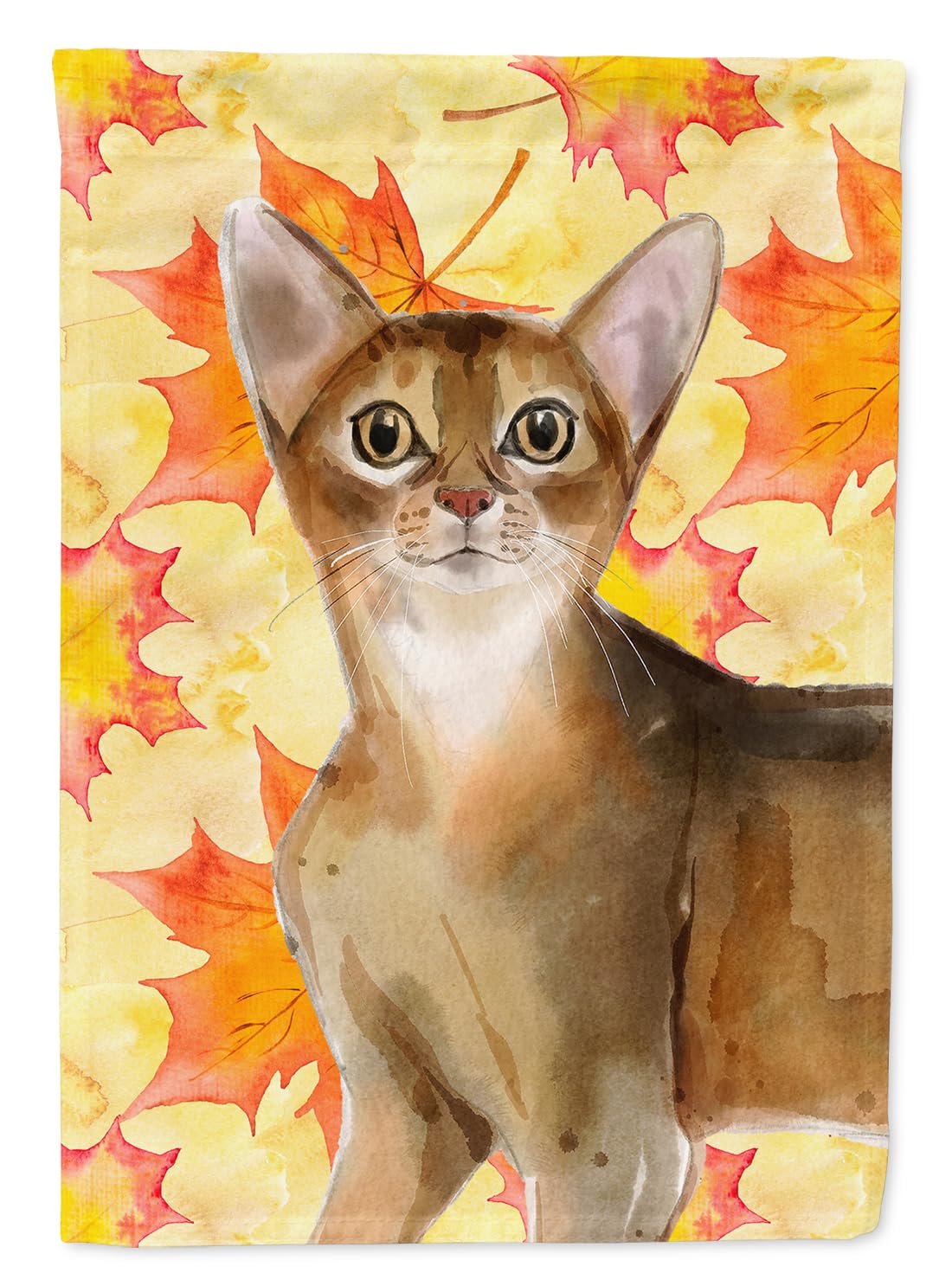 Abyssinian Fall Leaves Flag pour embellir votre jardin en automne