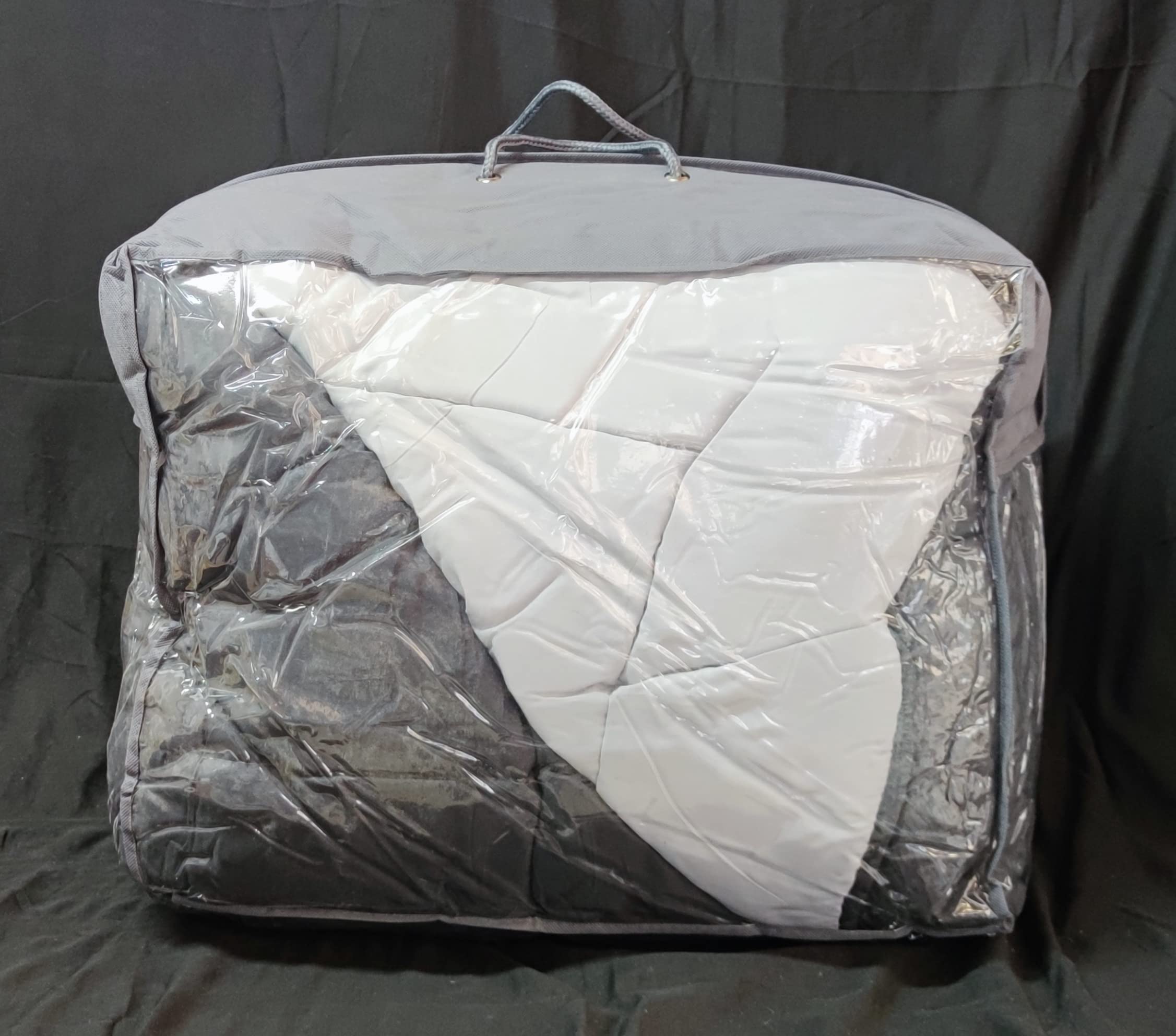 Edredón nórdico de 350 g Reversible (Bicolor). Siber (Gris, Cama 135/150-240_x_260_cm)