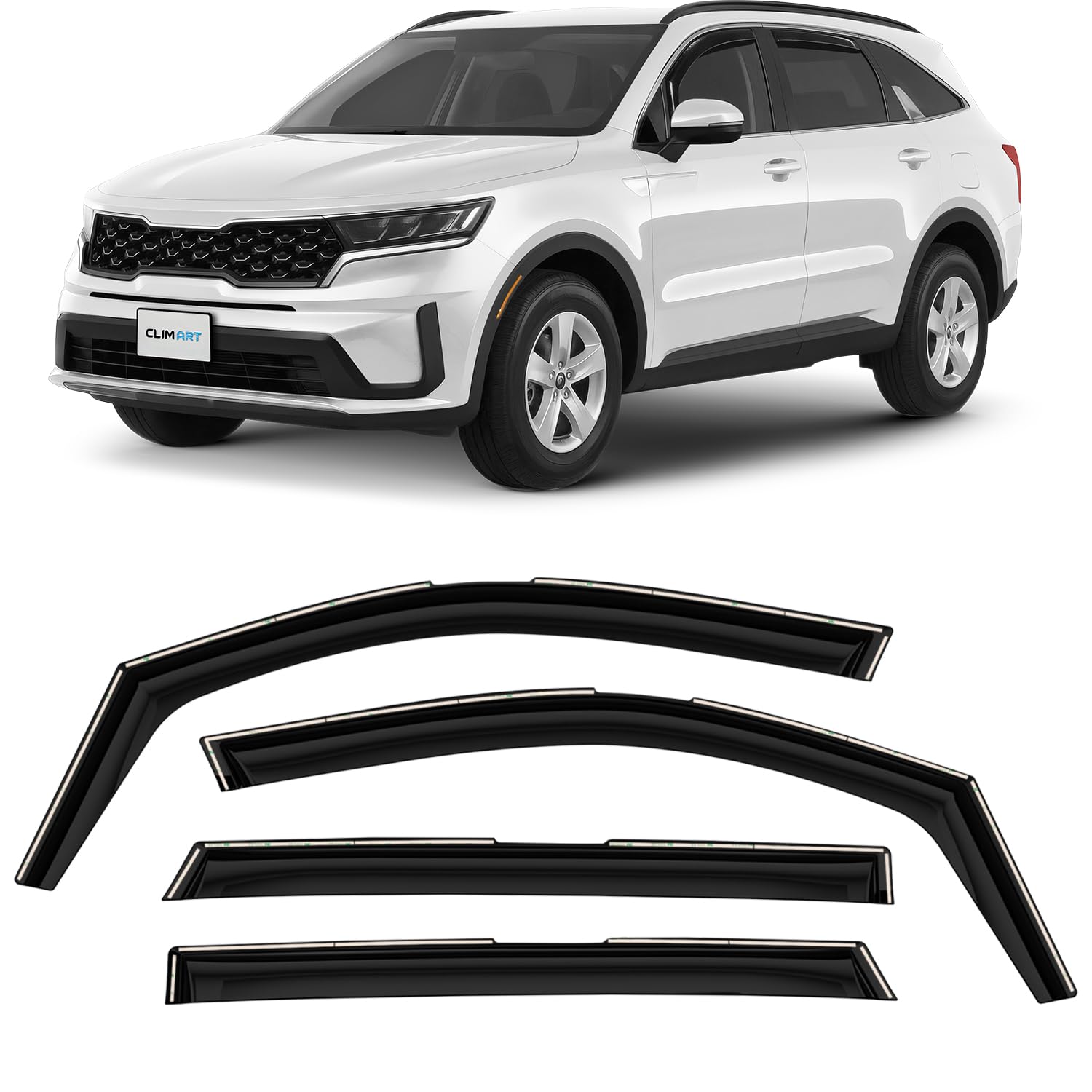 CLIM ART Deflectores para/Compatible con Kia Sorento 20-26 - en Canal 4ud