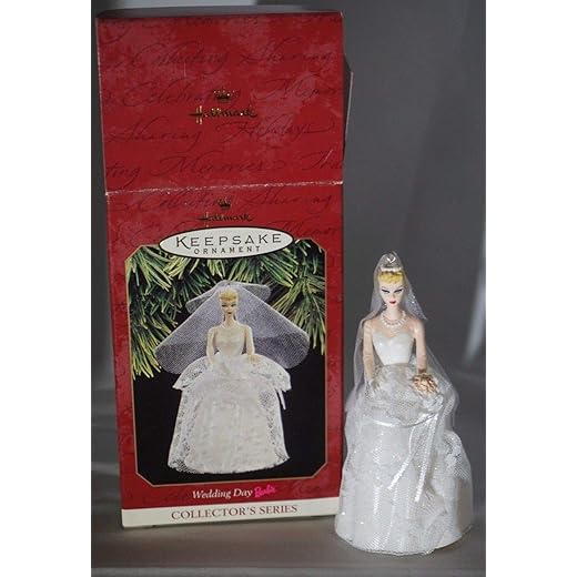QXI6812 Hallmark Keepsake Ornament 1997 Wedding Day 4th