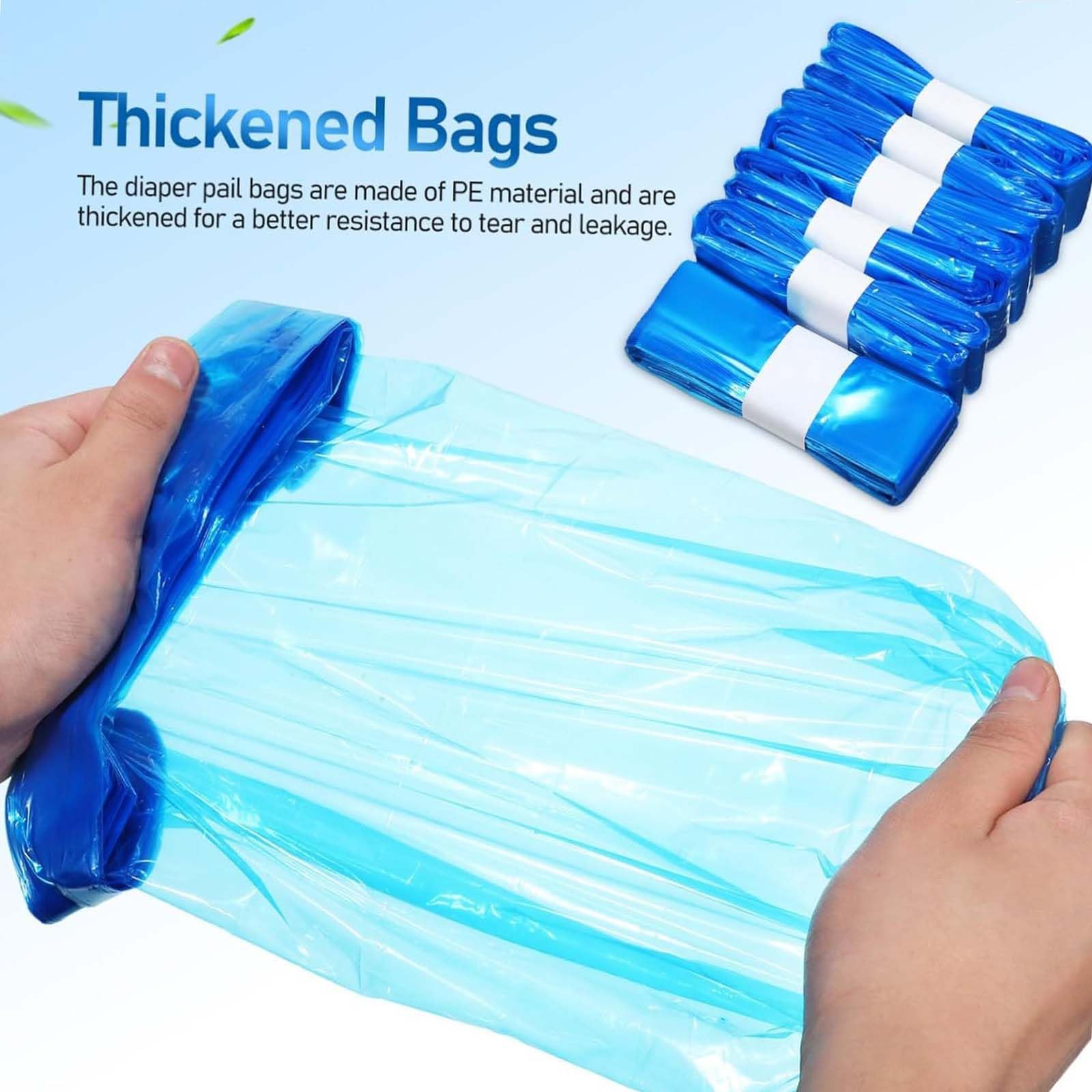 12 Pièces Recharge Poubelle a Couche, 4,5 m Recharges Octogonales, Résistant à la Déchirure Anti-odeurs, Sac Poubelle Couche Grande Capacité Compatible Avec la Plupart des Seaux à Couches