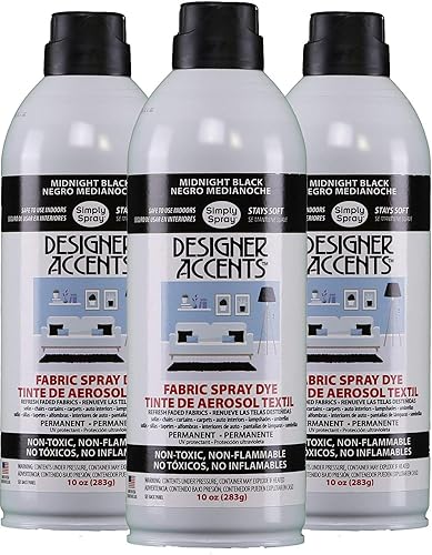 Designer Accents - Pintura en aerosol para tela, color negro (3)