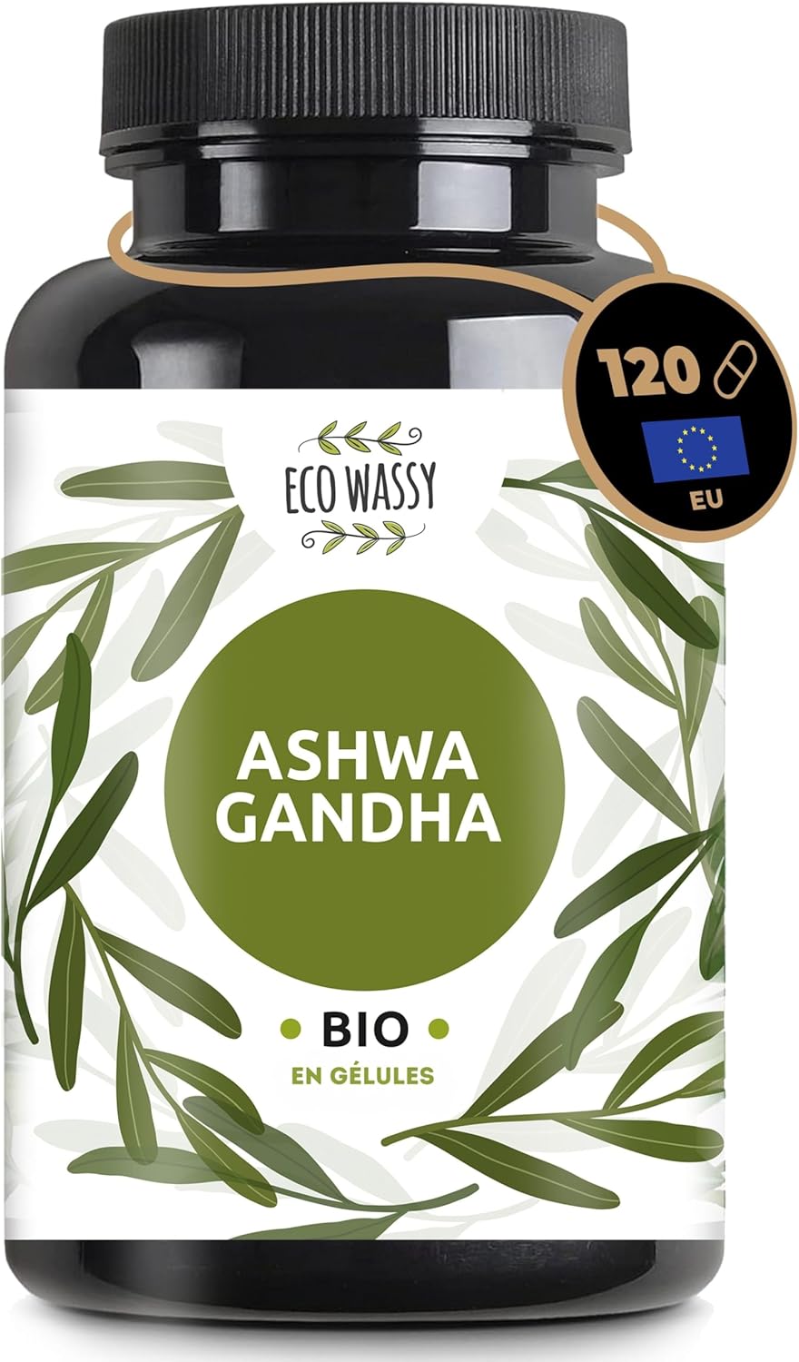 Ashwagandha Organic, 120 High Power Capsules. Vegan, 100% Natural and Pure. Without Additives | Mental and Physical Wellness, Anti-Stress. Adaptogen Supplement from India. (120 Und) Ashwagandha Organic, 120 High Power Capsules. Vegan, 100% Natural and Pure. Without Additives | Mental and Physical Wellness, Anti-Stress. Adaptogen Supplement from India. (120 Und)