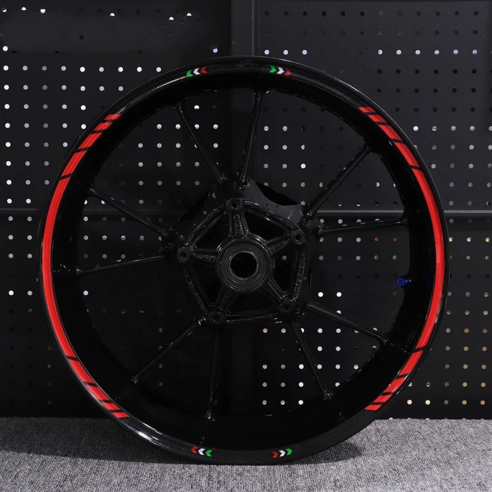 Motorcycle Stickers Sports Wheel Edge Stripe Reflective Film for Ducati 821 795 796 797 848 959 1199(Style 7)