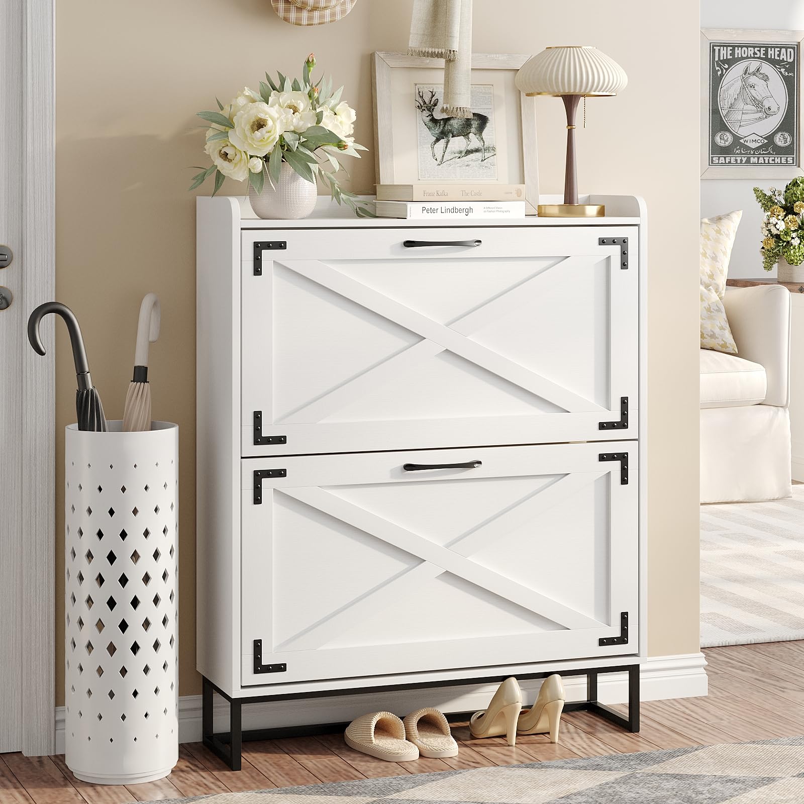 Maupvit Shoe Storage Cabinet - accent furniture | Mubboo