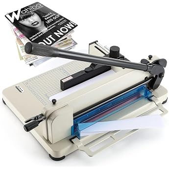 CGOLDENWALL 12" YG 858-A4 Heavy Duty Industrial Guillotine 200 Sheet Normal Paper Cutter for A4,B5,A5,B6,B7 Paper | Stapelsch