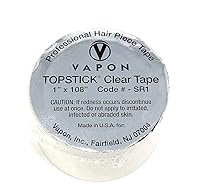 Vista 1 de Rollo de cinta adhesiva de grado médico de doble cara, 1 pulgada x 108 pulgadas, transparente