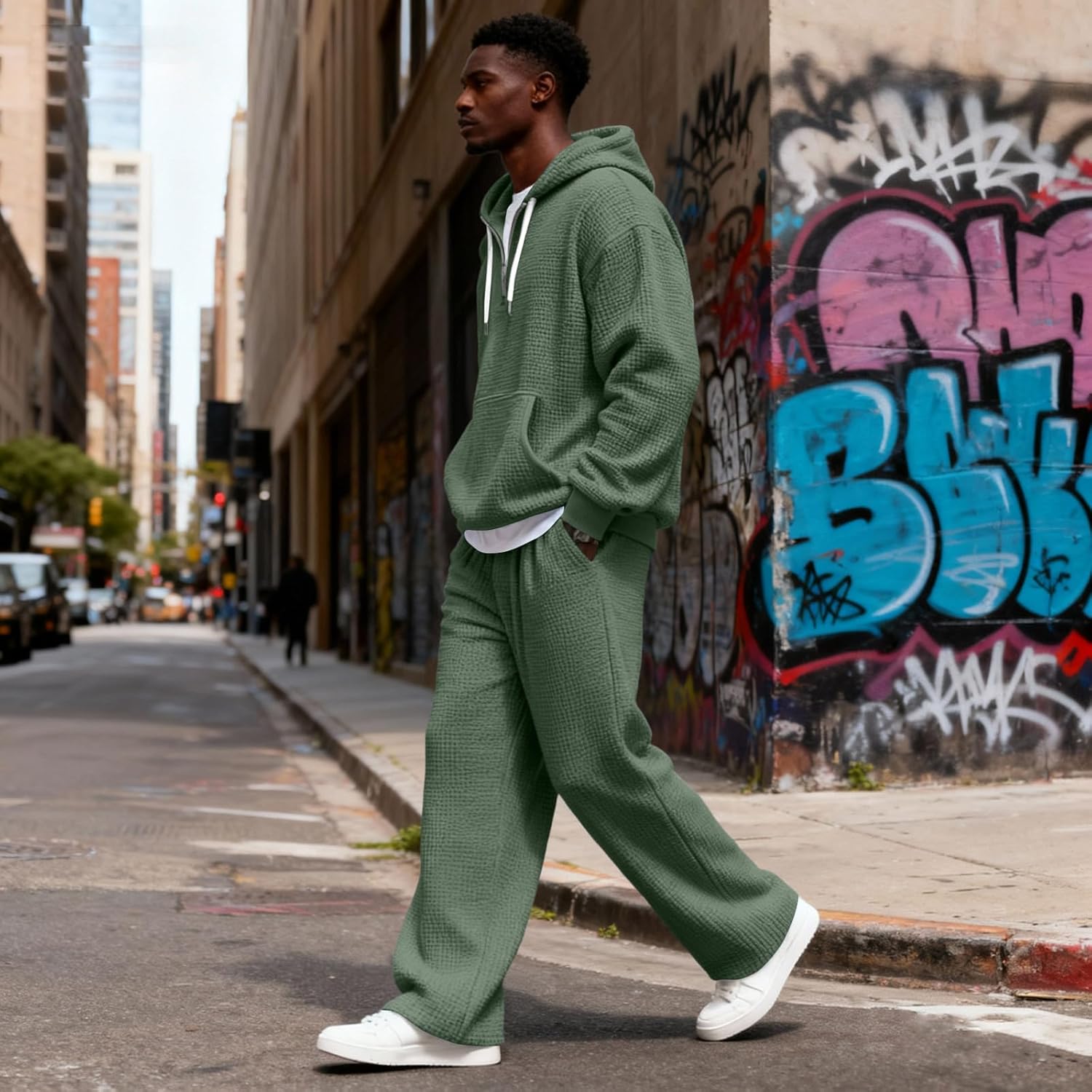Track Suits Mens Sweatsuits 2 Piece Set Hoodie and Sweatpants Jogging Suits for Men Casual Running Sweat Suit Sets
