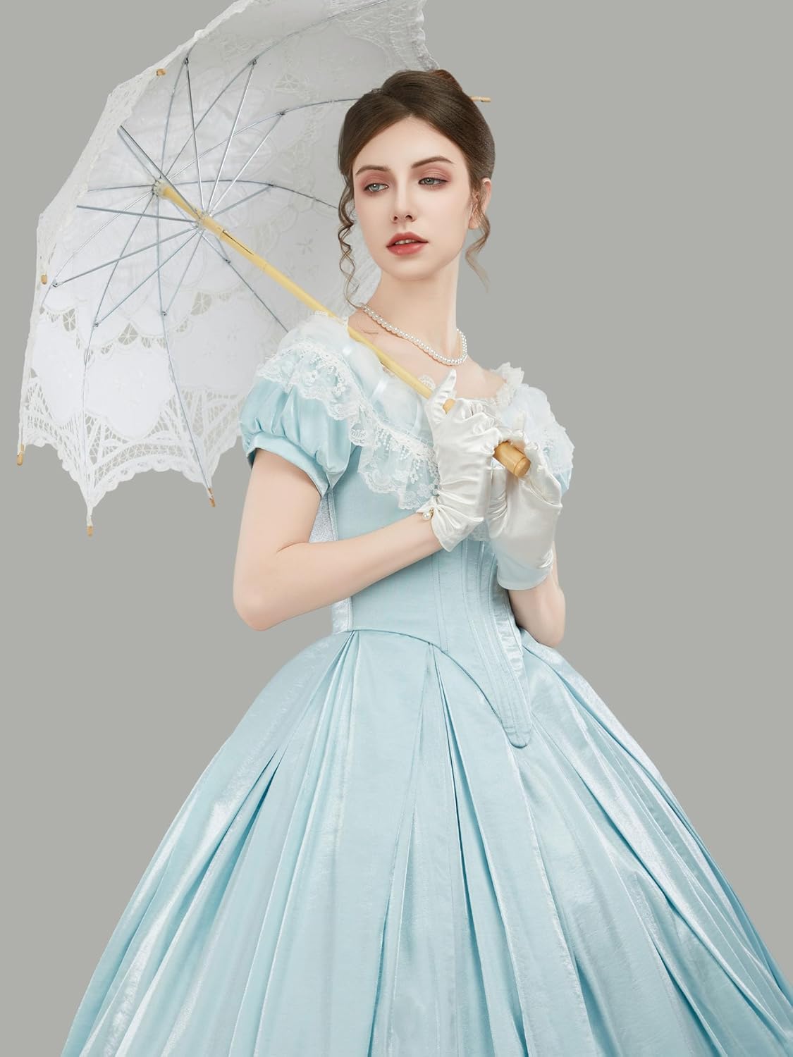 Medieval Renaissance Dress 18th Century Victorian Ball Gown Dress Halloween Costume - Image 6