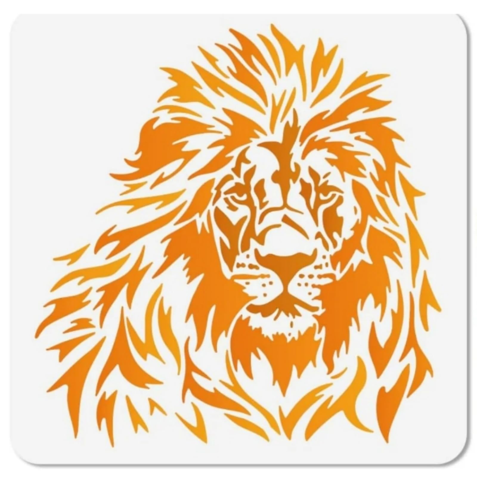 Lion Head Wall Stencils Template Reusable Spray PaintStencils for Craft Painting On Wood Craft Canvas Walls Wood Furniture Decorations DIY Scrapbooking
