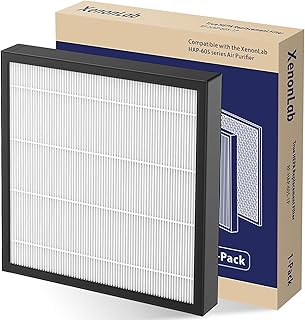 Air Purifier Replacement Filter for XenonLab and FreAire HAP605 Air Purifier,1 Pack, White