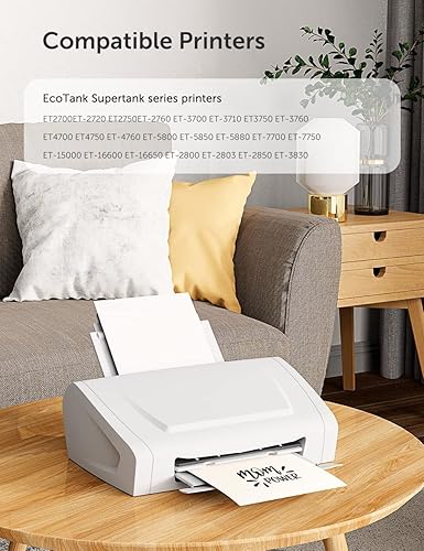 Miniatura 6 de Hiipoo Sublimation Ink for Supertank Inkjet Printers ET-2720 ET-2760 ET-2800 ET-2803 ET-3760 ET-4700 ET-4800 ET-7720 ET-2400 Heat Press Transfer on