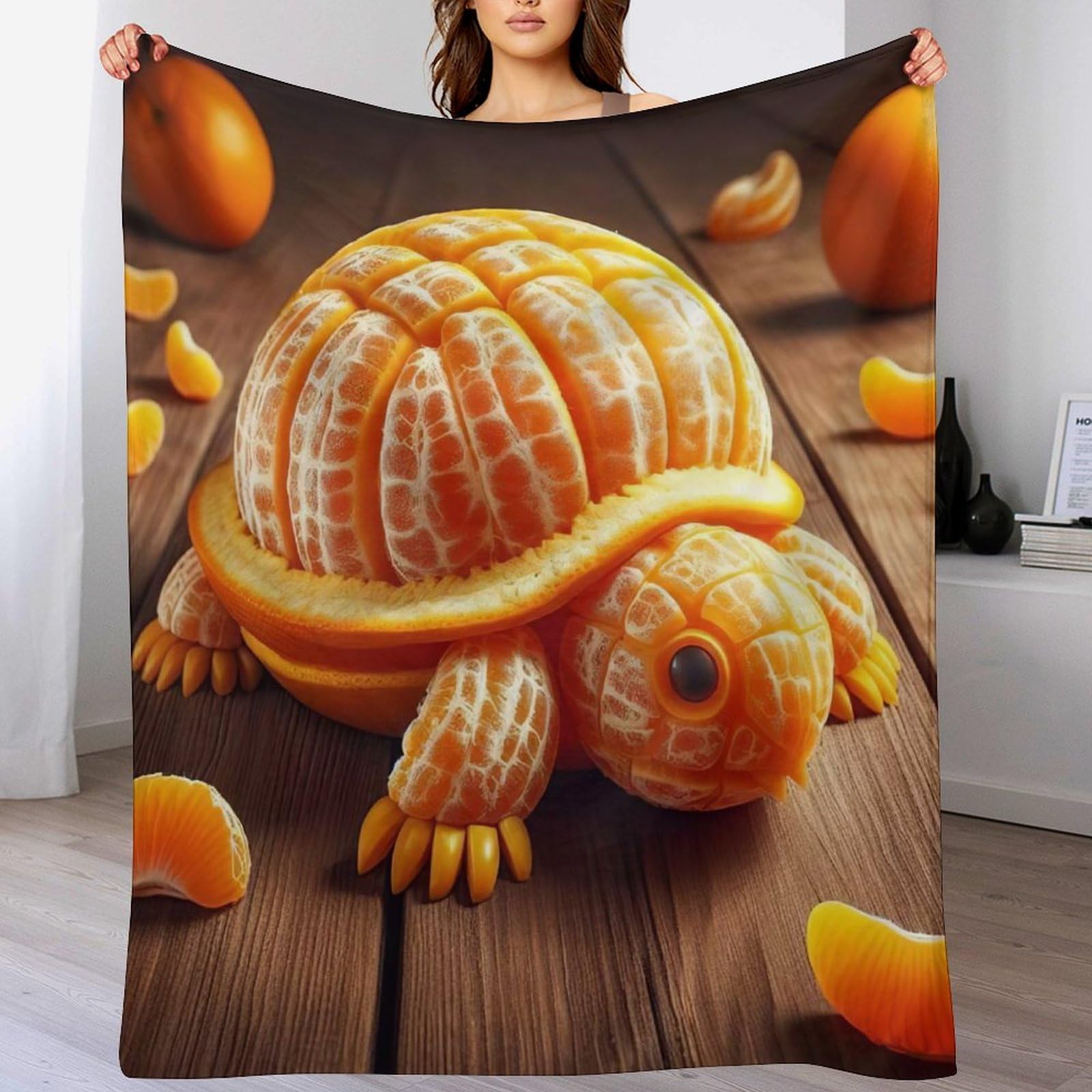 Couverture plaid flanelle tortue mignonne, jeté de canapé chaud toutes saisons