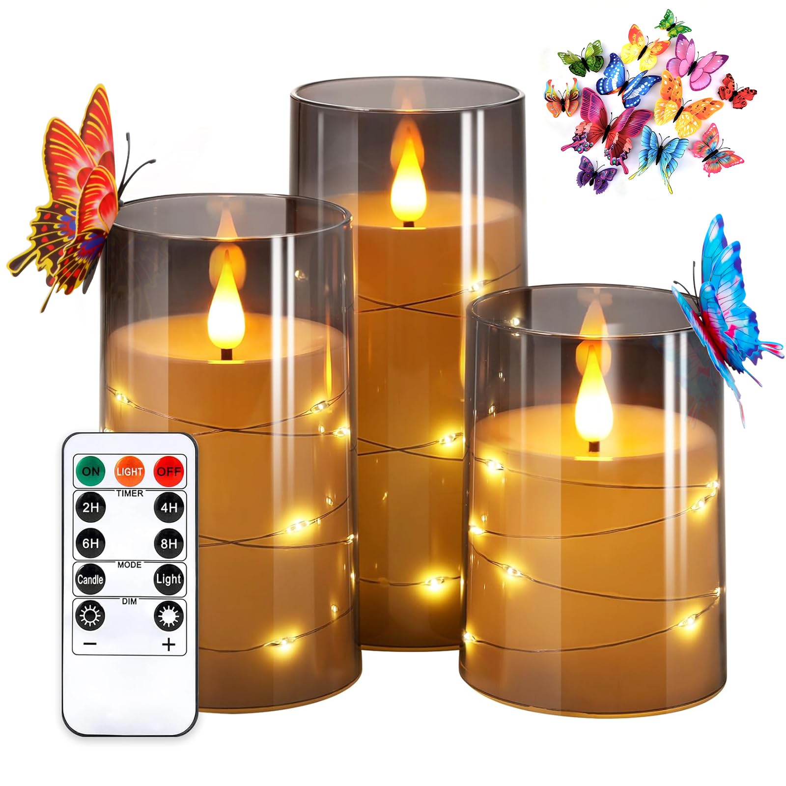 Amazon.co.jp : LEDキャンドルライト 充電式 ledキャンドル ゆらぎ