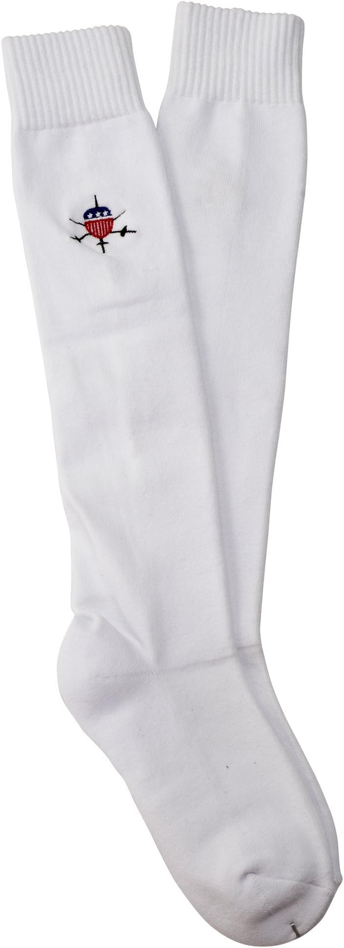 American Fencing Gear [Set of 2 Pairs Fencing Socks for Epee, Sabre and Foil - 100% Cotton - Protective Gear (Small)