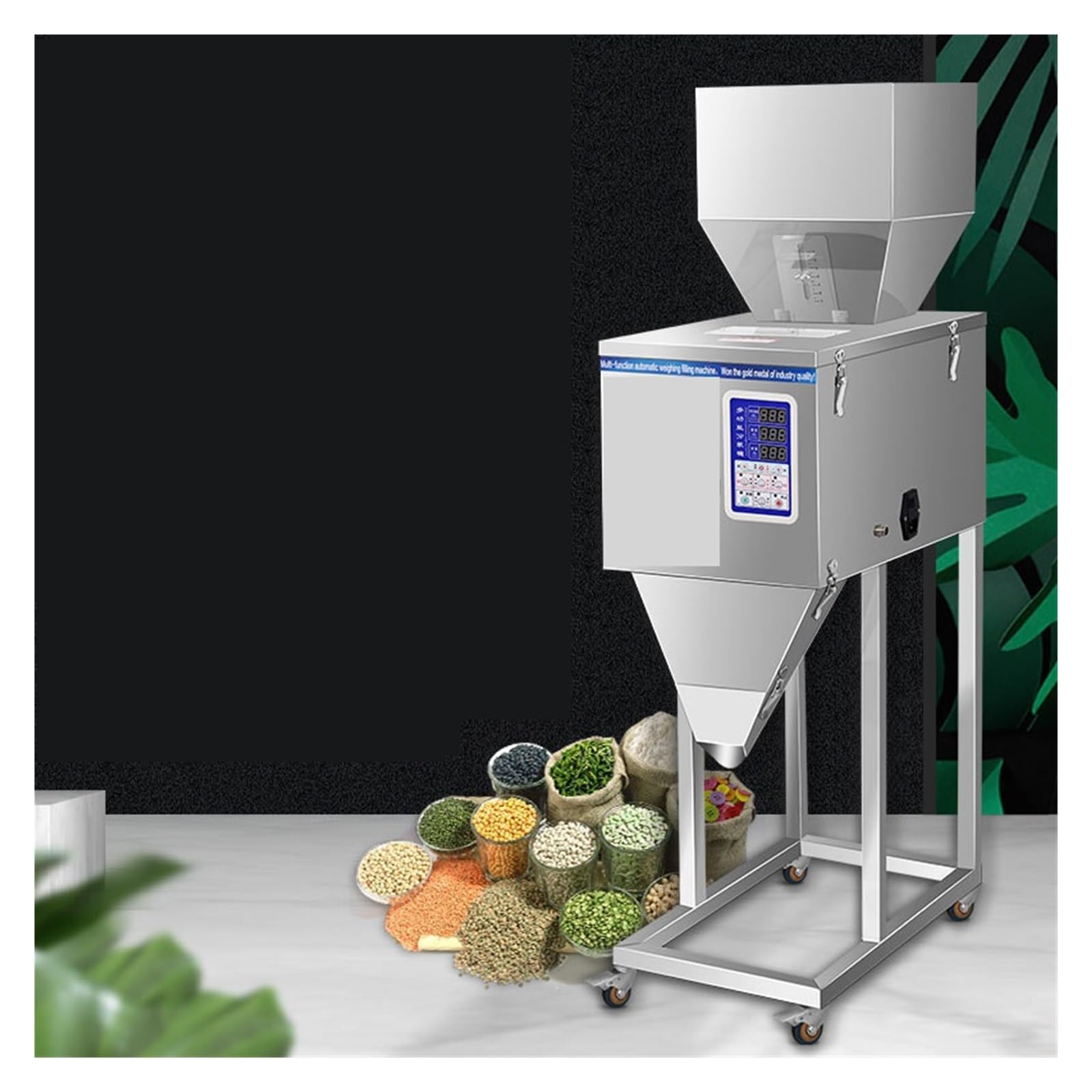 Dispensador Automático, Máquina Envasadora De Té Pequeña Multifuncional, Llenado Gránulos En Polvo, Granos Arroz, Hardware Caracol Llenado RáPido Y Preciso(999g)